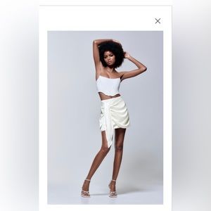 Zara Satin Mini Skirt